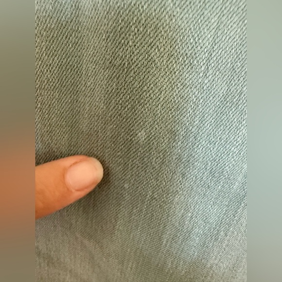 Pilcro high rise flare pants women’s size 27 green distressed wide leg stretchy - Picture 5 of 10